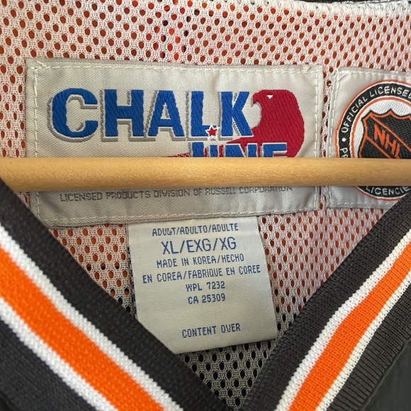 VINTAGE Chalk Line by Russell Athletic Philadelphia Flyers Pullover Windbreaker - Picture 5 of 7